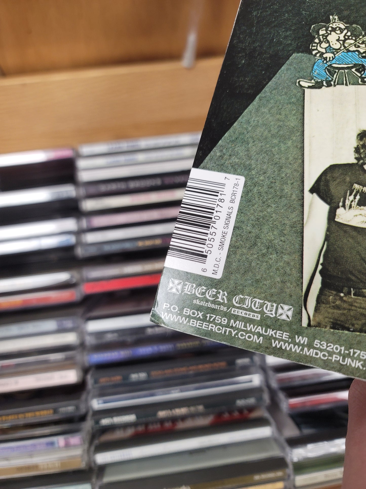 USED: MDC - Smoke Signals LP record (white vinyl)