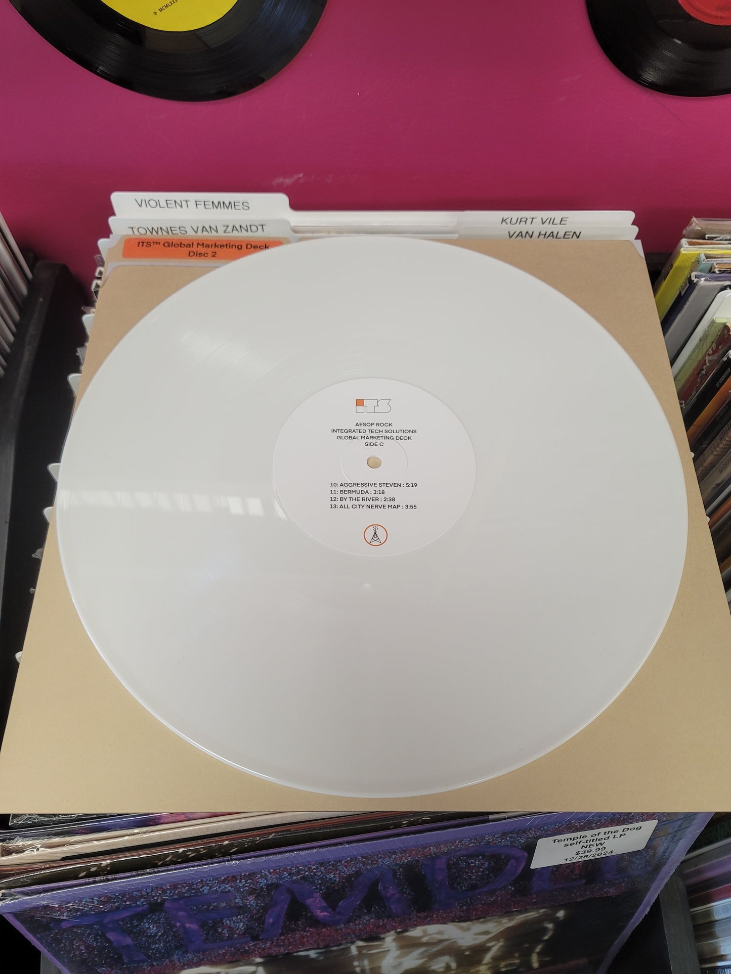 USED: Aesop Rock - Integrated Tech Solutions LP record (white vinyl)