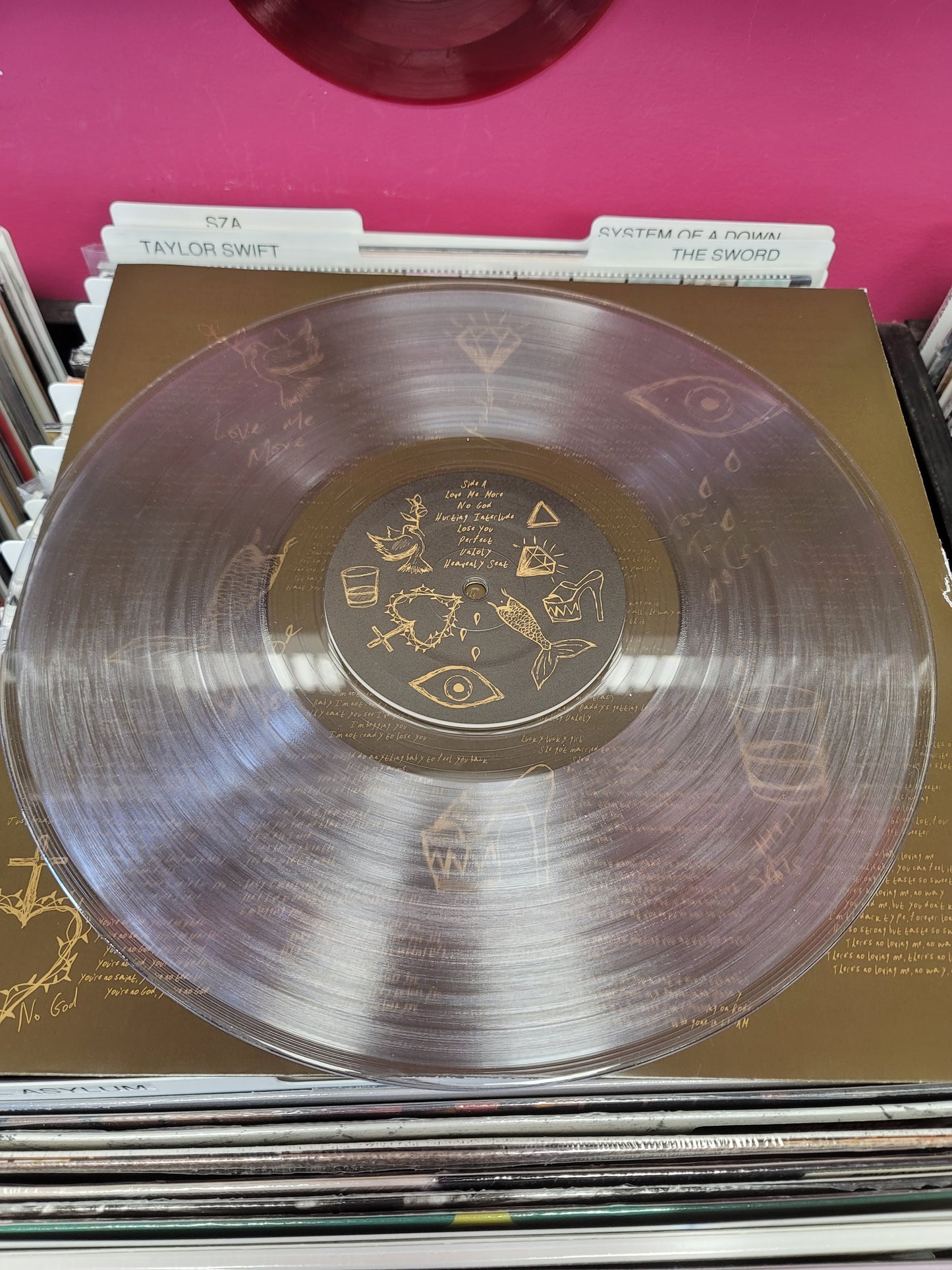 USED: Sam Smith - Gloria LP record (clear vinyl)