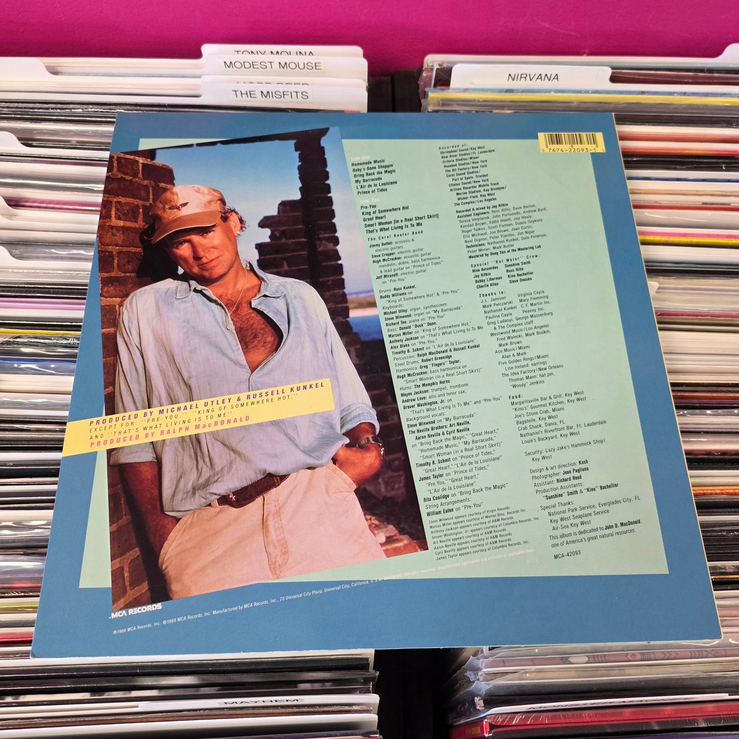 USED: Jimmy Buffett - Hot Water LP vinyl record