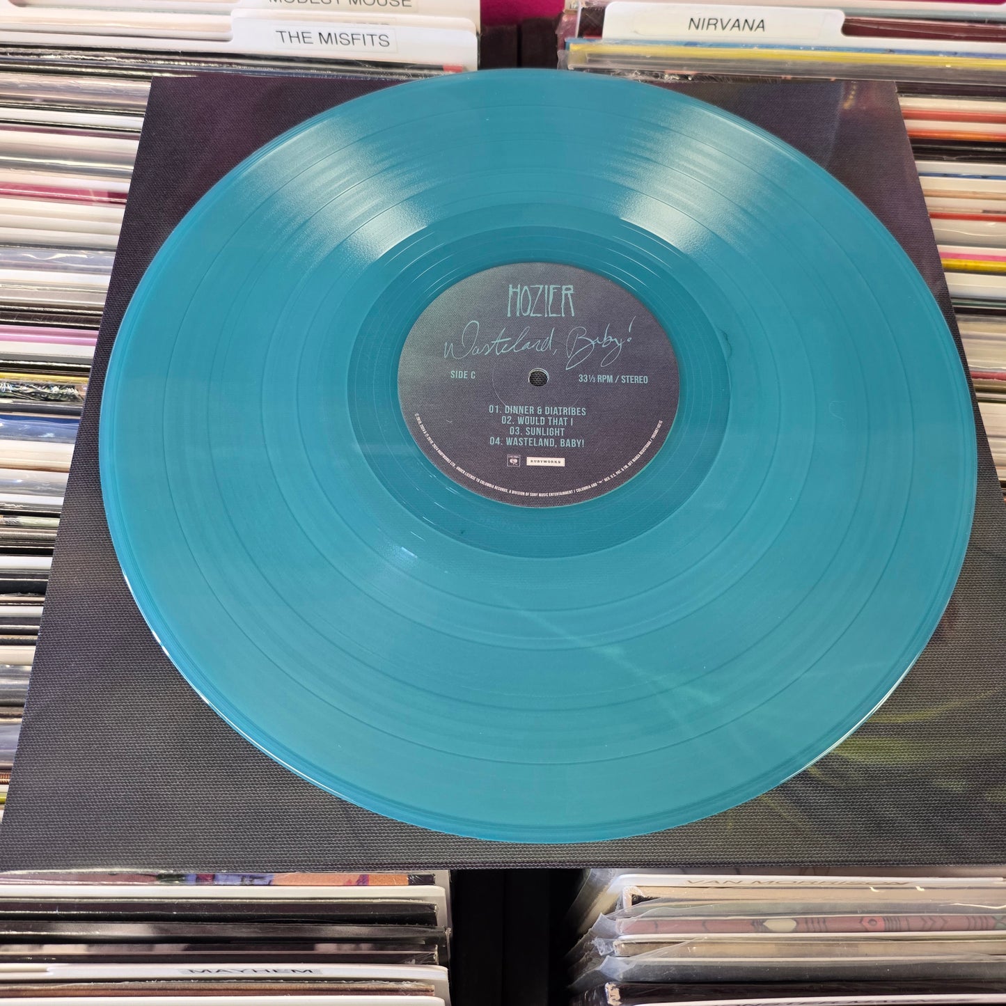 USED: Hozier - Wasteland, Baby! 2xLP Amazon Exclusive blue vinyl record