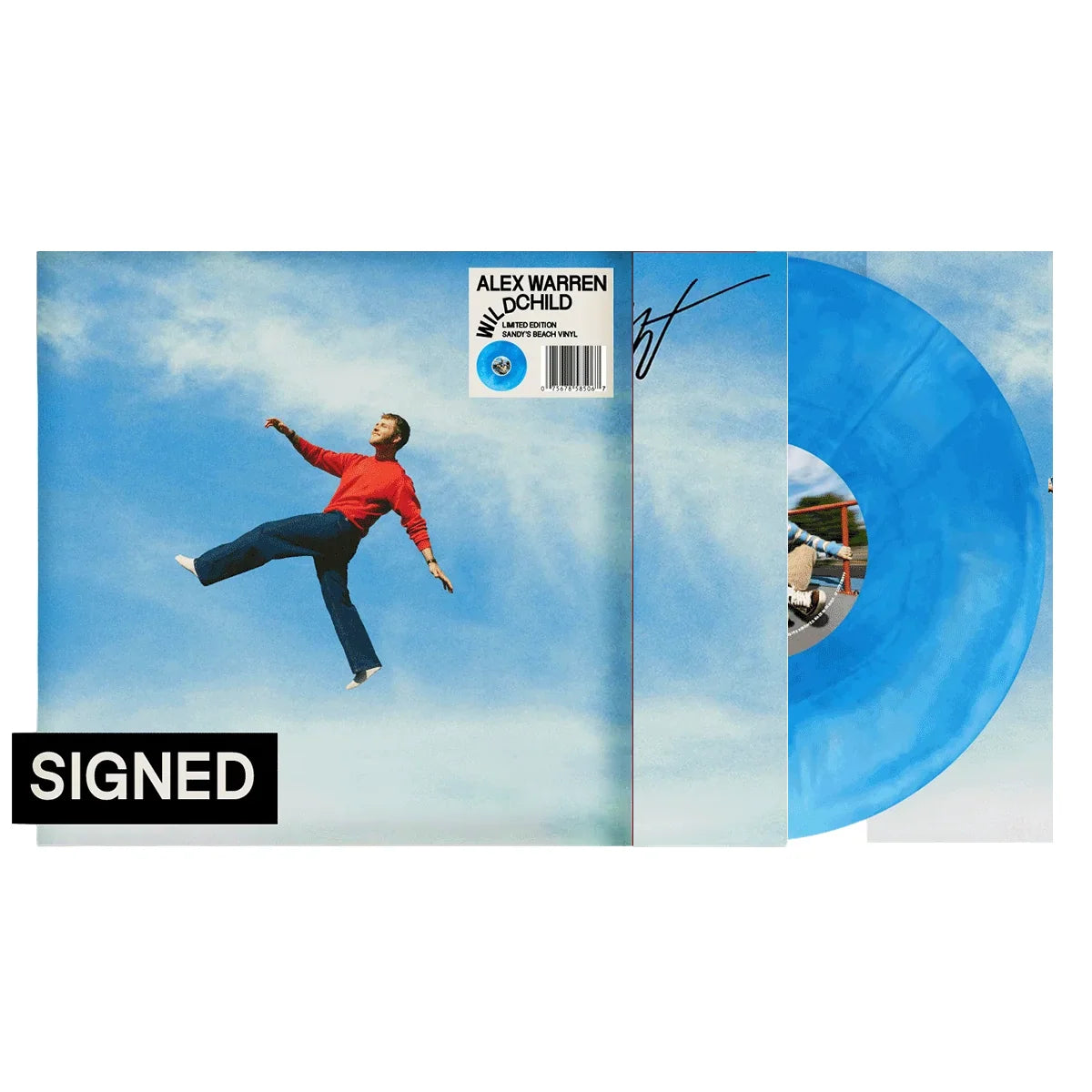 Alex Warren - Wildchild LP record (Sandy's Beach vinyl variant w/ signed insert)