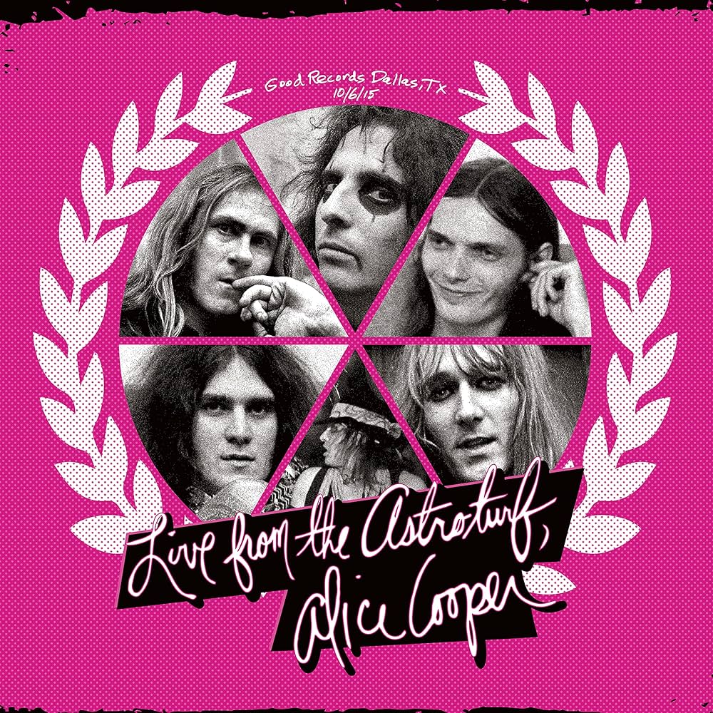 Alice Cooper - Live From the Astroturf LP record (apricot vinyl)