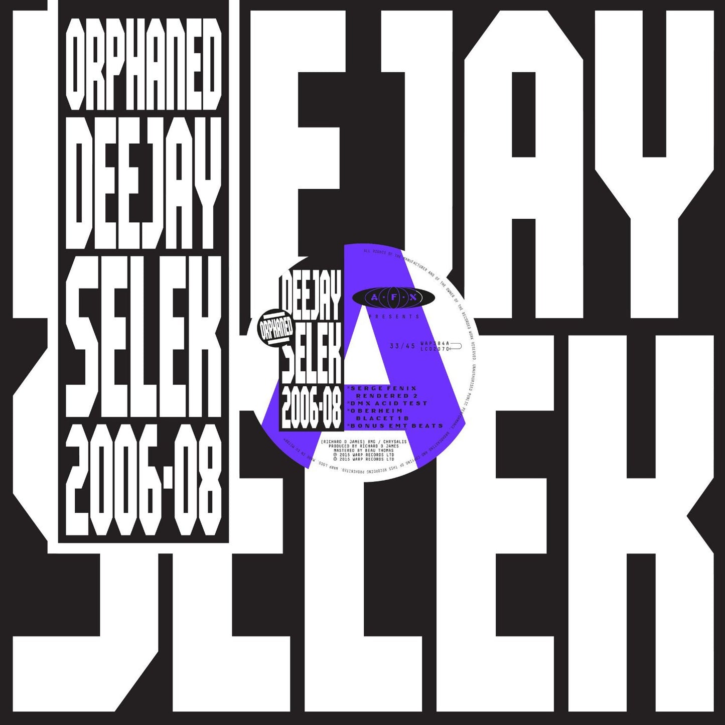 Aphex Twin - Orphaned DJ Selek 12" single vinyl record