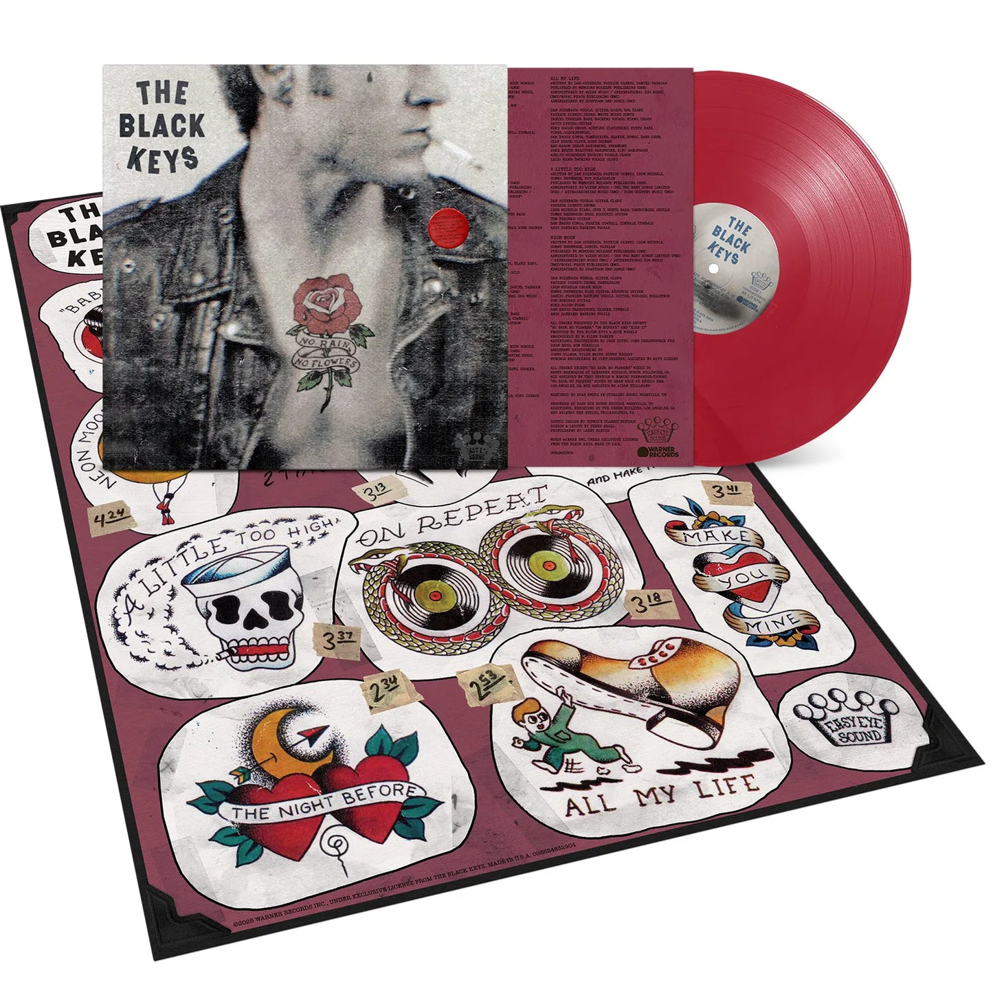 The Black Keys - No Rain, No Flowers LP record (ruby red indie exclusive vinyl)