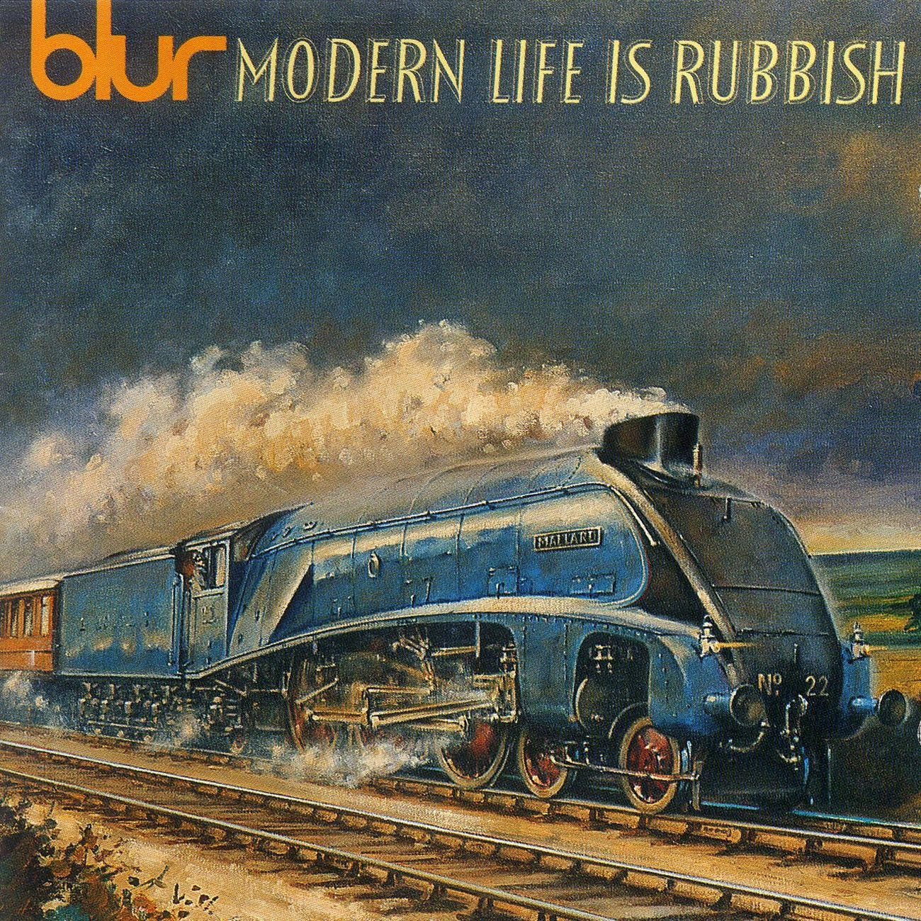 Blur - Modern Life is Rubbish LP orange vinyl record