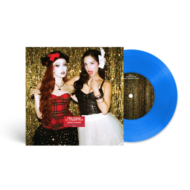 PREORDER (11/20/26): Olivia Rodrigo (featuring Chappell Roan) - Expectations 7" single "L.A. behavior" blue vinyl record