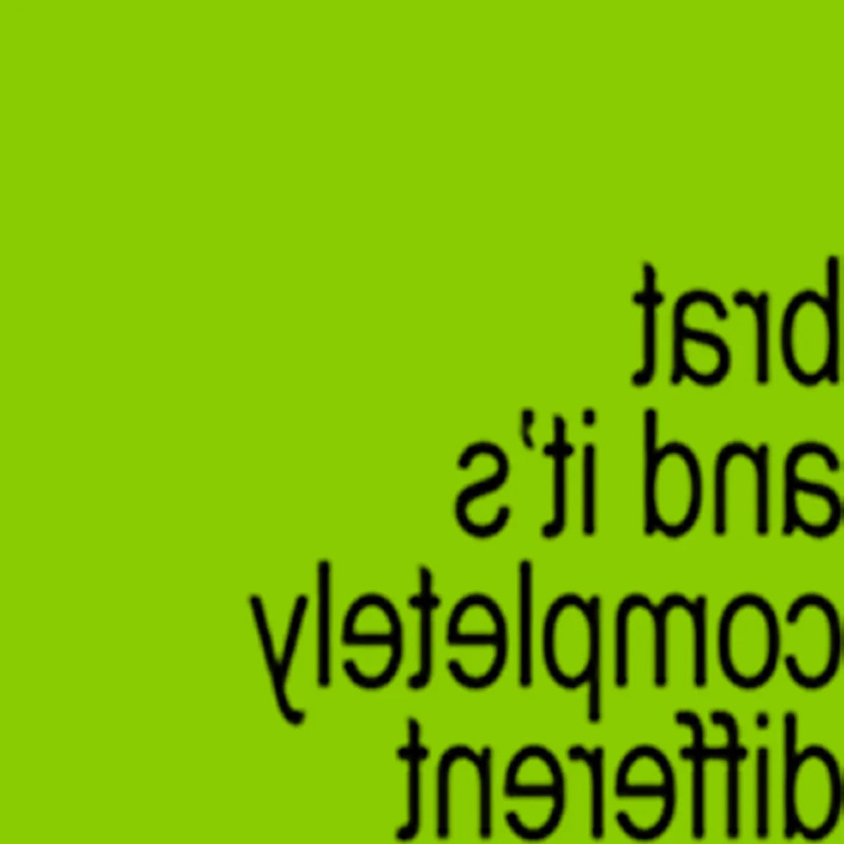 Charli XCX - brat and it's completely different LP vinyl record