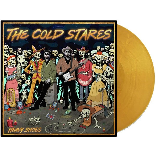 USED: The Cold Stares - Heavy Shoes LP record (gold vinyl)