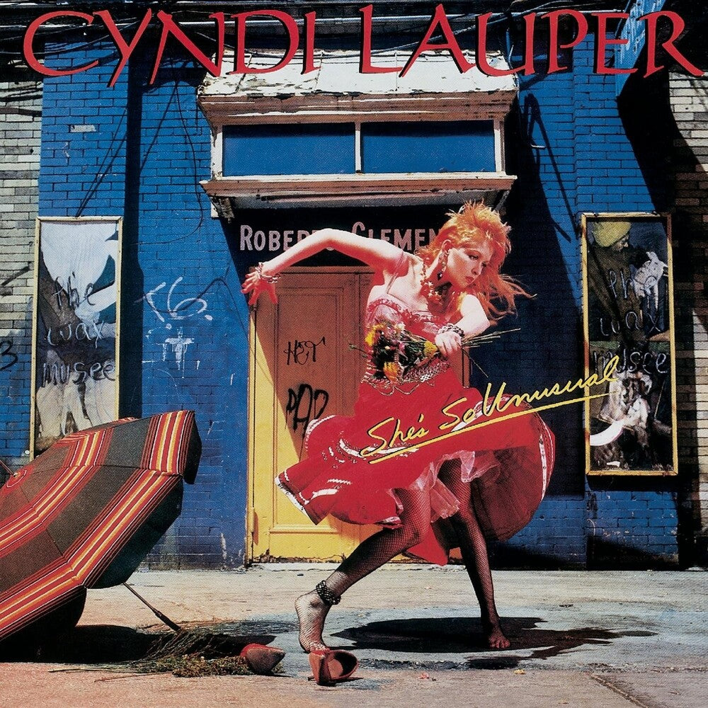 Cyndi Lauper - She's So Unusual LP record (blue vinyl)