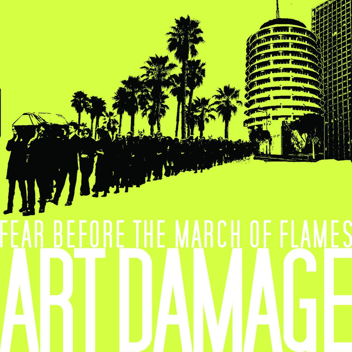 Fear Before The March Of Flames - Art Damage LP record (green/black mixed vinyl)