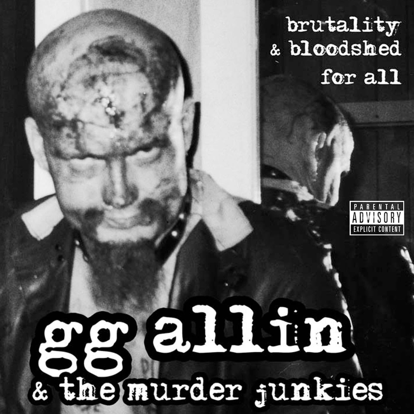 GG Allin - Brutality & Bloodshed for All LP orange vinyl record