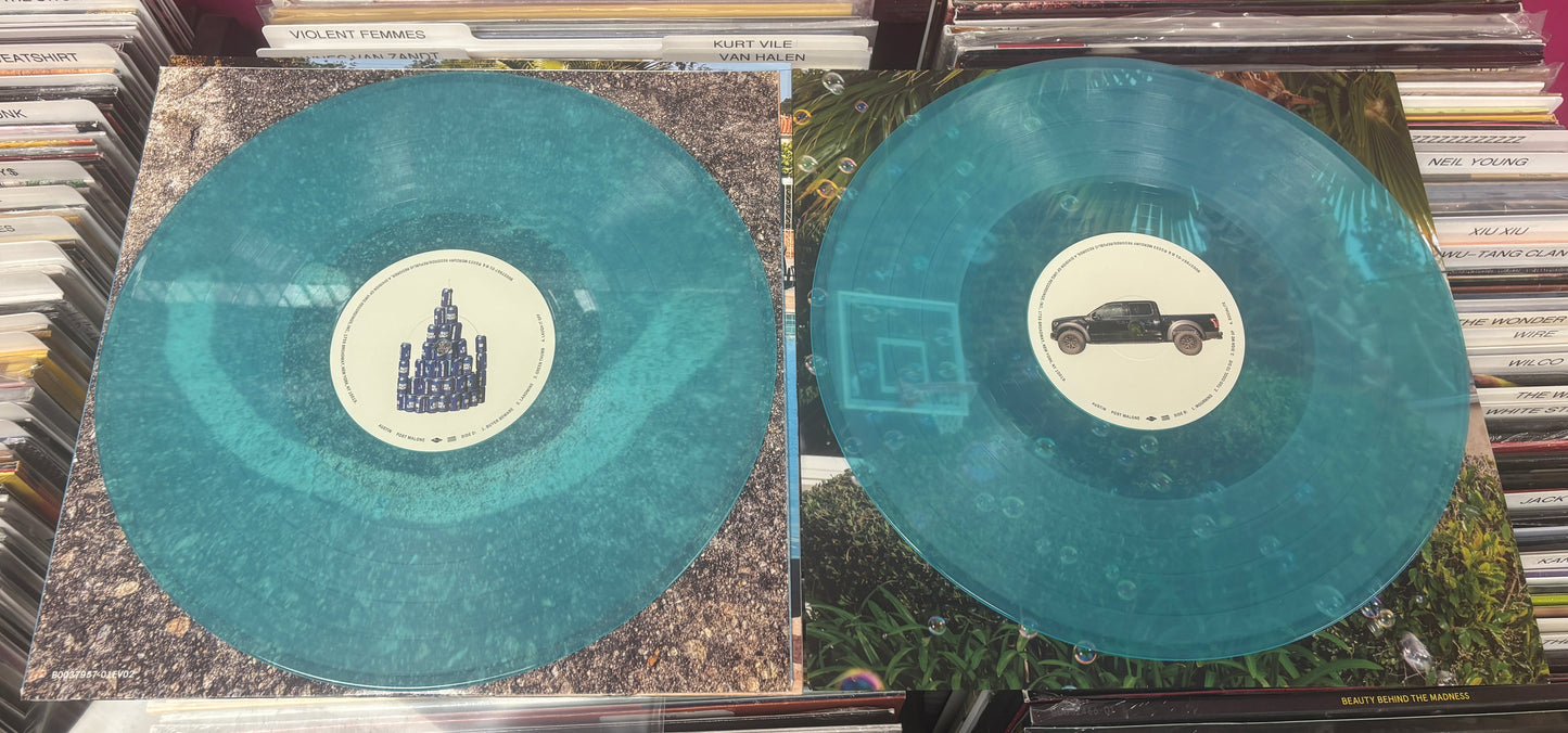 USED: Post Malone - Austin 2xLP record (blue vinyl)