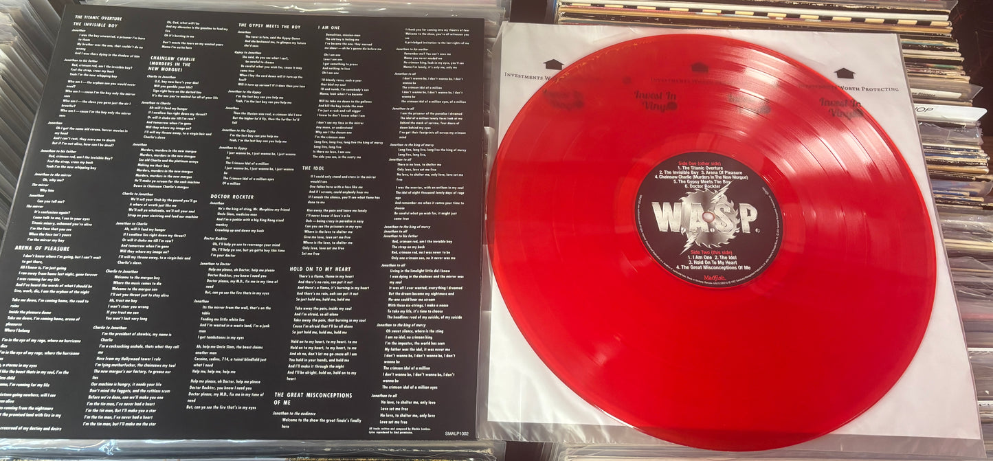 USED: W.A.S.P. - The Crimson Idol LP (2012 German Import / red vinyl)