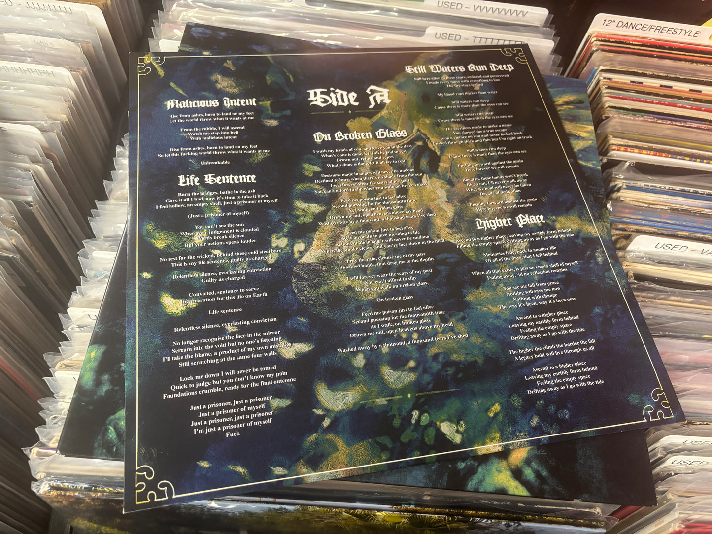 USED: Malevolence - Malicious Intent LP record (silver vinyl)