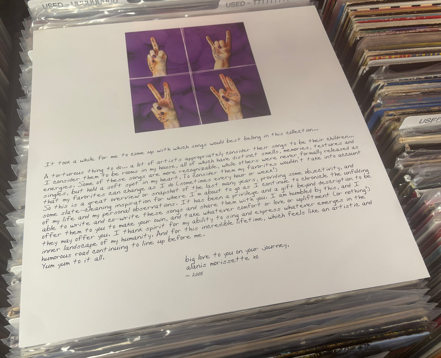 USED: Alanis Morrisette - The Collection 2xLP record (purple vinyl)