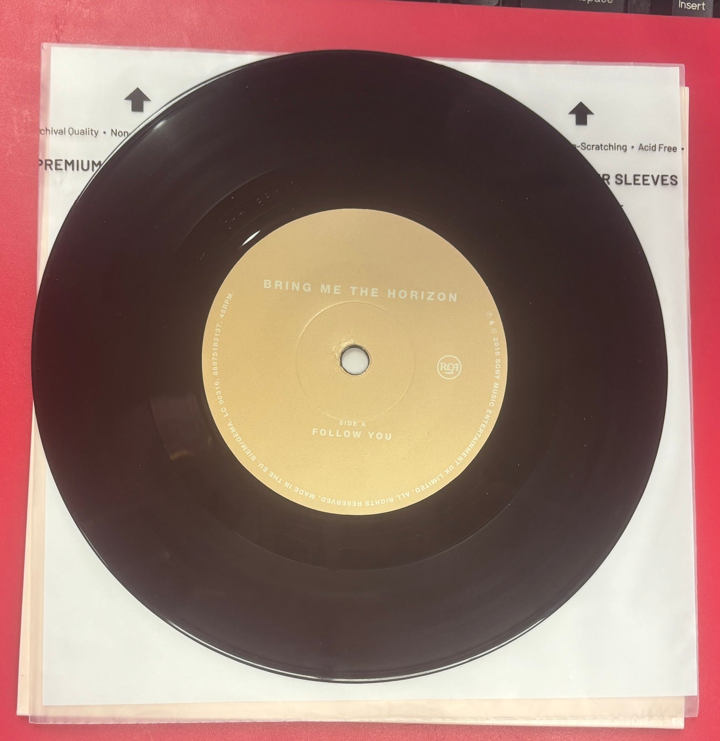 USED: Bring Me the Horizon - Follow You singled-sided 7" record