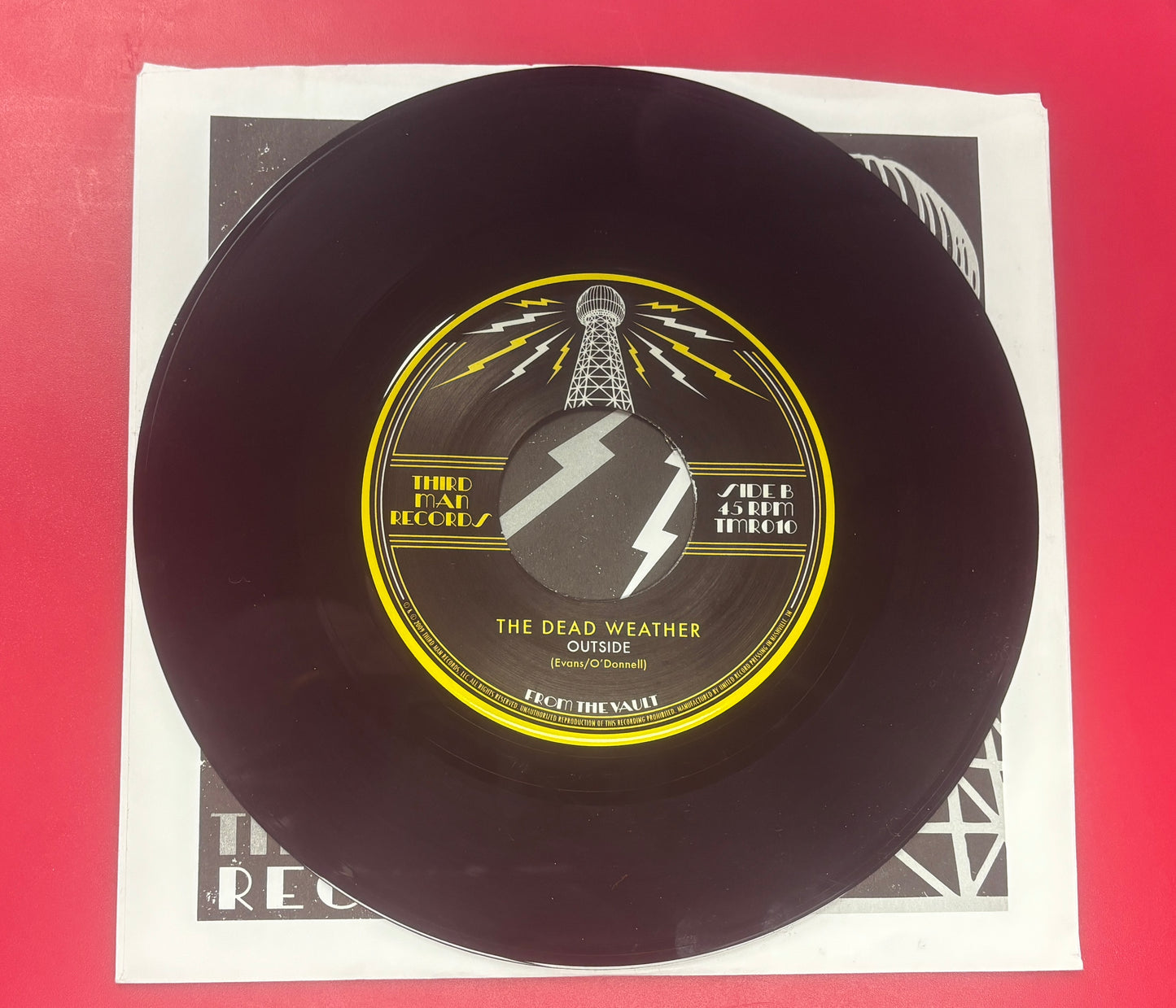 USED: The Dead Weather - Forever My Queen 7" vinyl single (2009 pressing from the Third Man Vault)