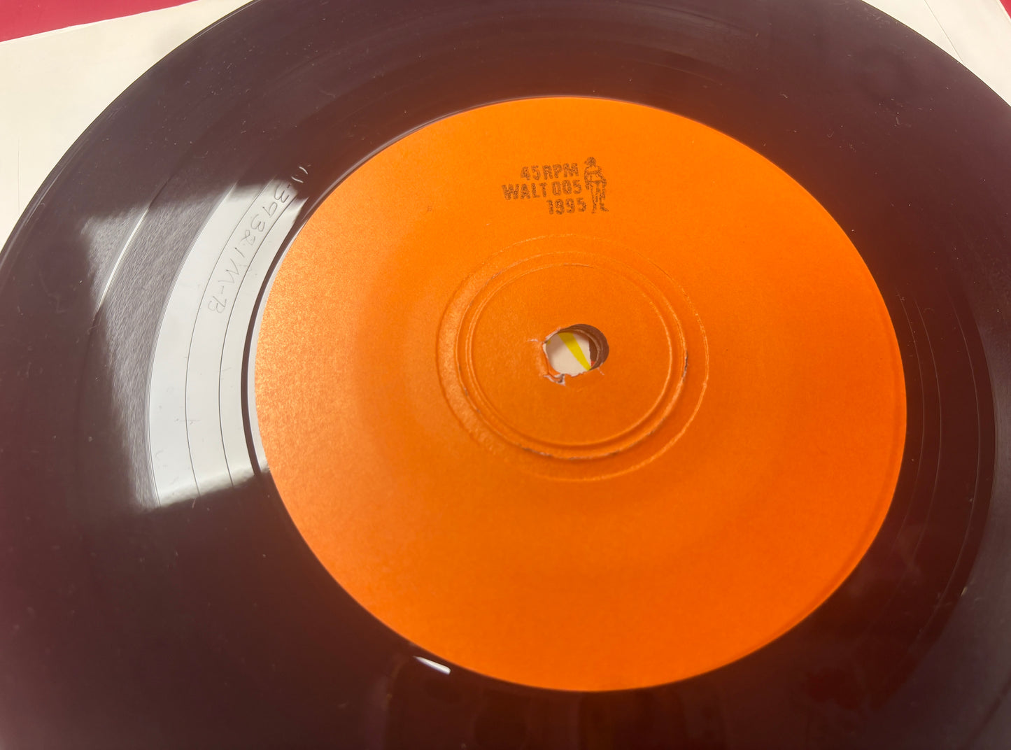 USED: The Mountain Goats and Alastair Galbraith - Orange Raja, Blood Royal 7" vinyl record (1994)