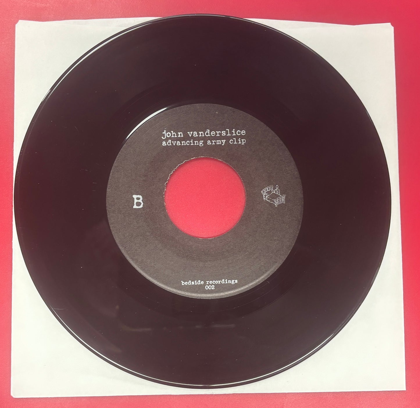 USED: The Mountain Goats / John Vanderslice - Bedside Recordings Vol. 1.2 vinyl 7" record (2003)