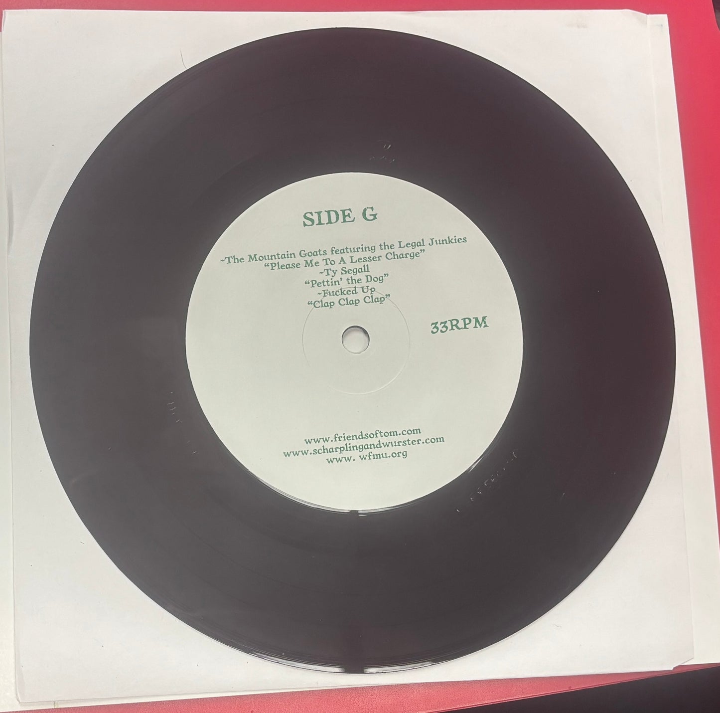 USED: Various Artists - Rated G.G. 7" vinyl record (features The Mountain Goats, Ted Leo, Ben Gibbard, and more)