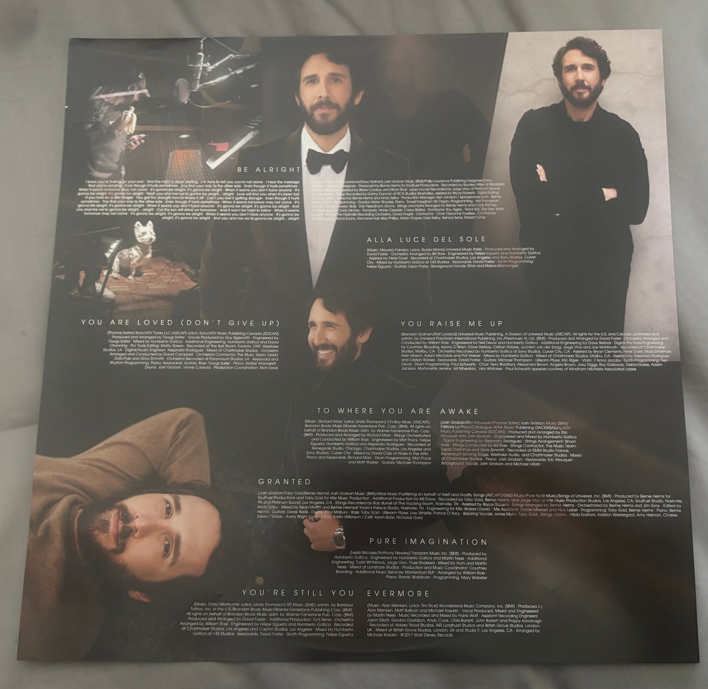 USED: Josh Groban - Gems 2xLP vinyl record (clear vinyl)