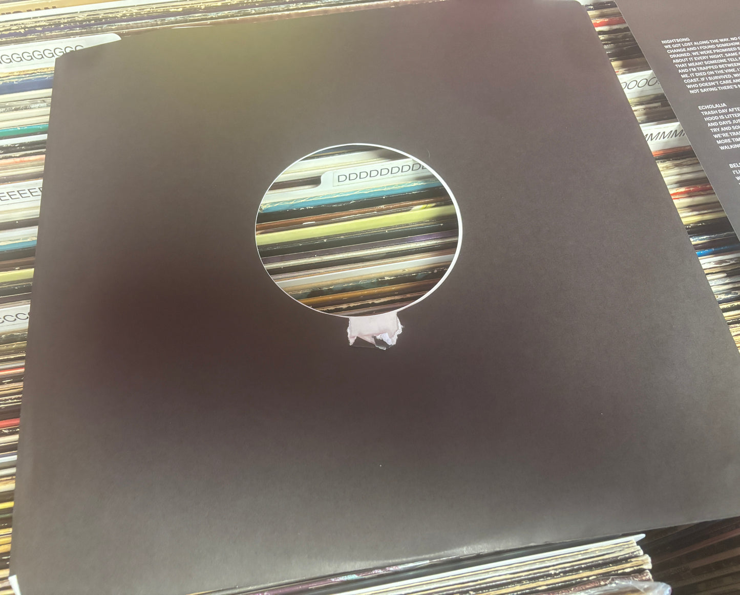 USED: The Casket Lottery - Feel the Teeth LP "Bell Penny Gold" vinyl record (Limited to 350)