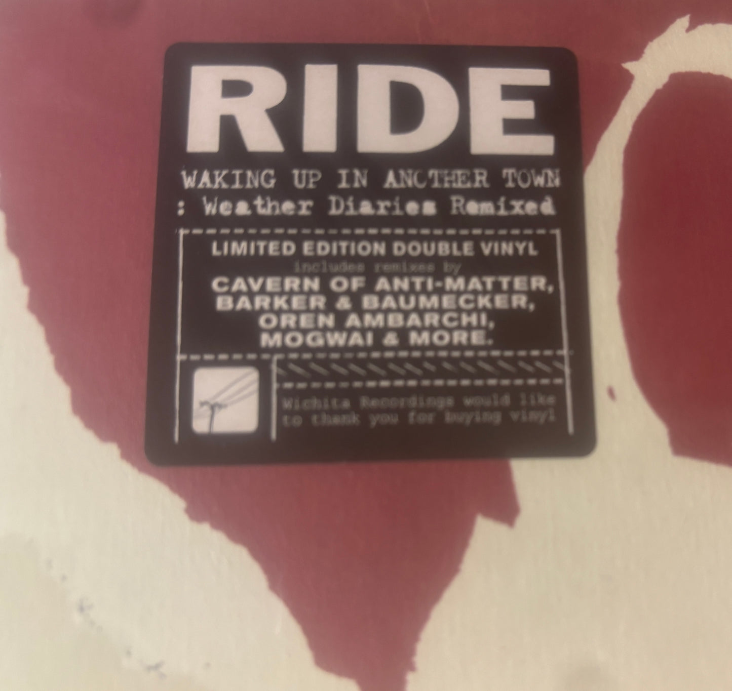 USED: Ride - Waking Up in Another Town: Weather Diaries Remixed 2xLP vinyl record (STILL SEALED)