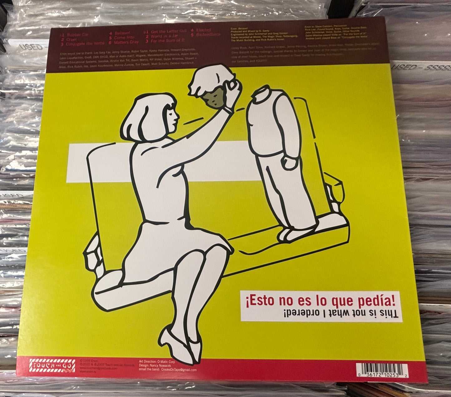 USED: Enon - Believo! LP white vinyl record