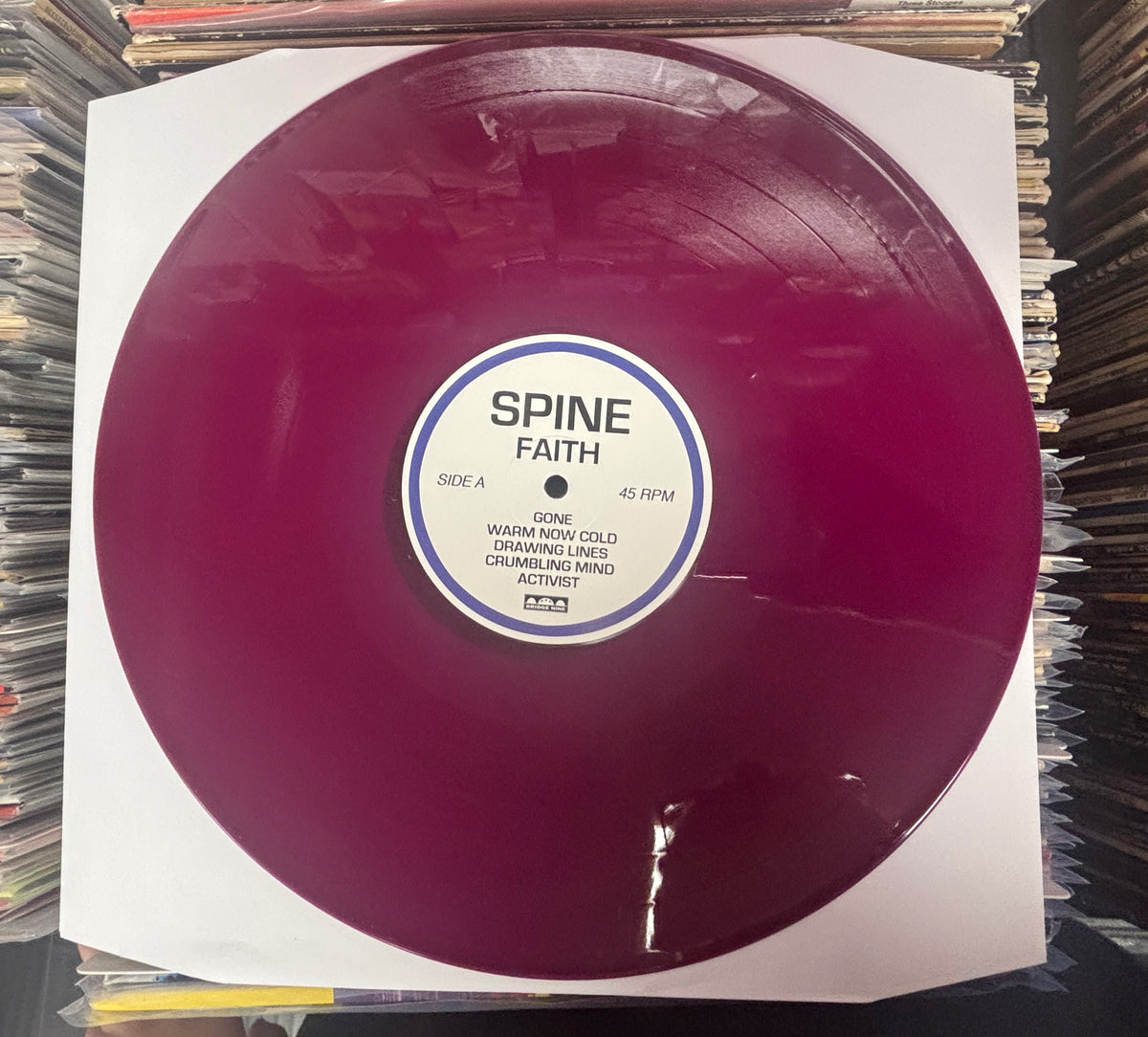 USED: Spine - Faith LP purple vinyl record