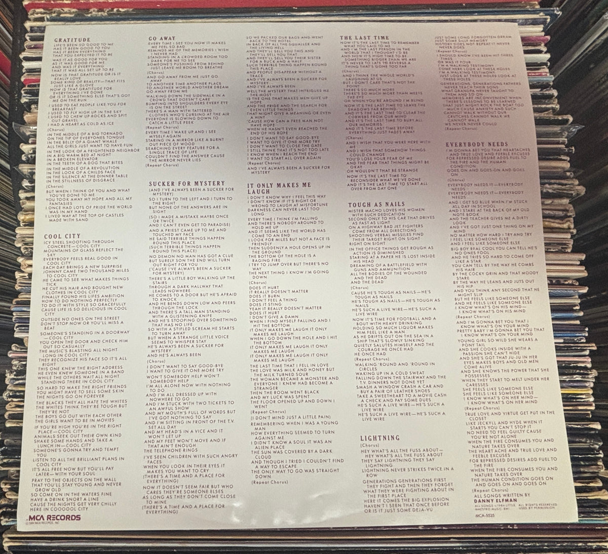 USED: Danny Elfman - So-Lo LP vinyl record (original 1984 pressing)