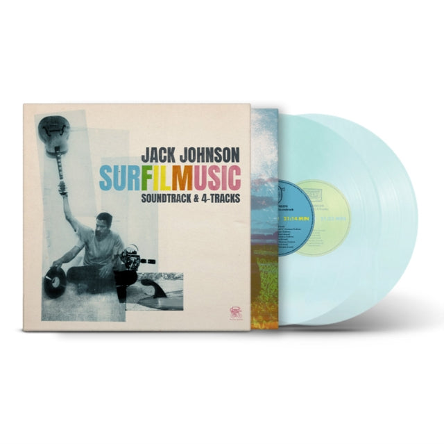 Jack Johnson - Surfilmusic Soundtrack & 4-Tracks 2xLP (indie exclusive soda pop blue vinyl) record