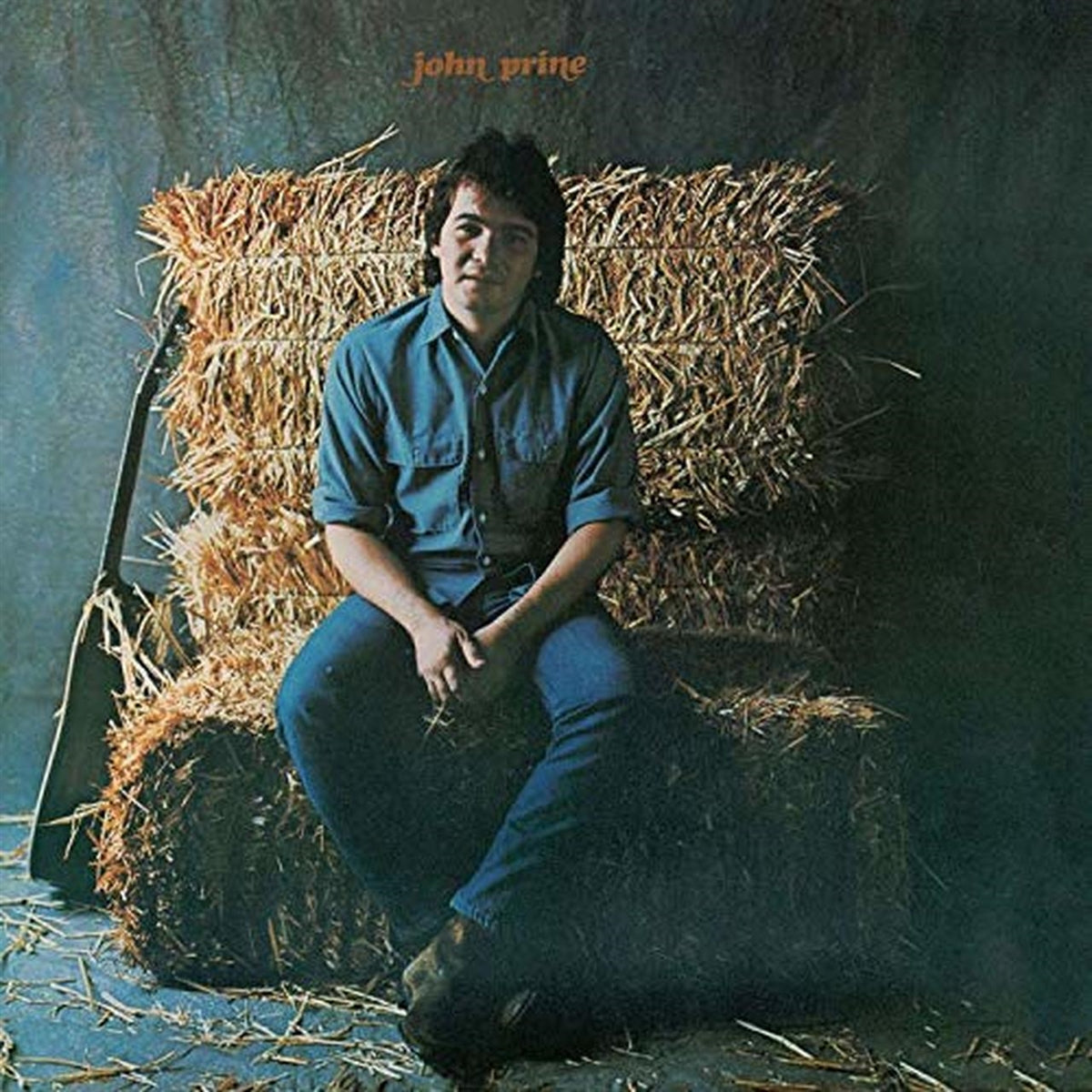 John Prine - self-titled LP record (orange marble vinyl)