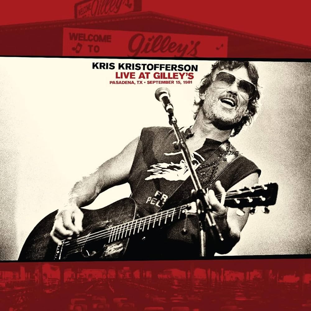 Kris Kristofferson - Live at Gllley's LP record (red/white vinyl)