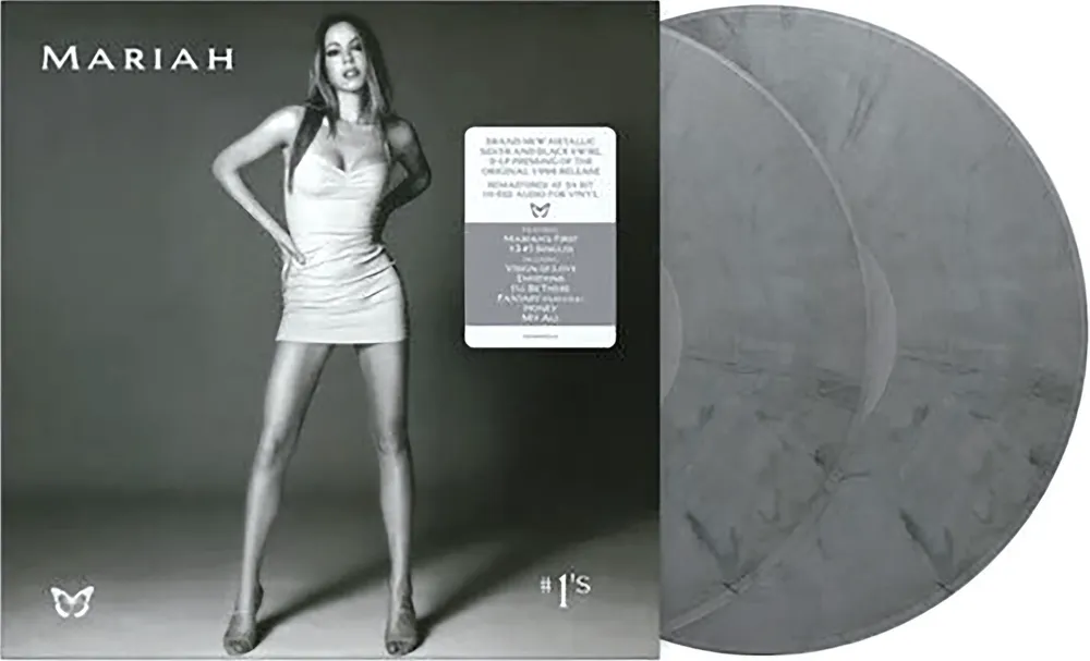 Mariah Carey - #1's LP record (silver/black vinyl)