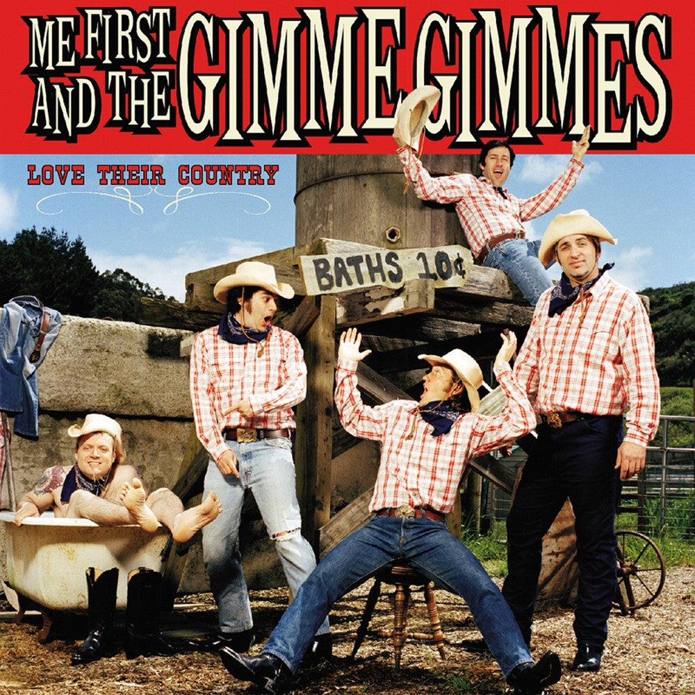 Me First and the Gimme Gimmes - Love Their Country LP record (mustard yellow vinyl)