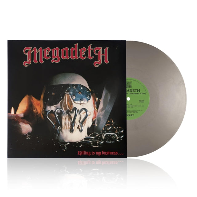 PREORDER (10/10/25) : Megadeth - Killing is My Business and Business is Good LP 40th Anniversary Opaque Silver vinyl record