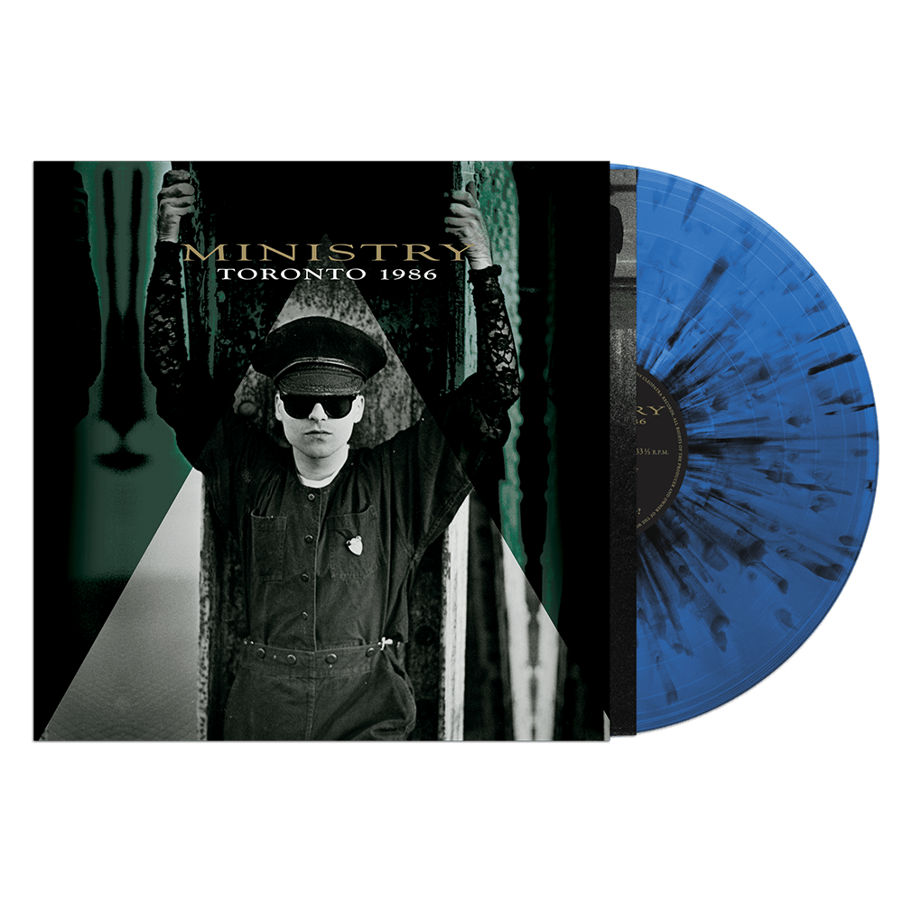 Ministry - Toronto 1986 LP record (blue/black splatter vinyl)