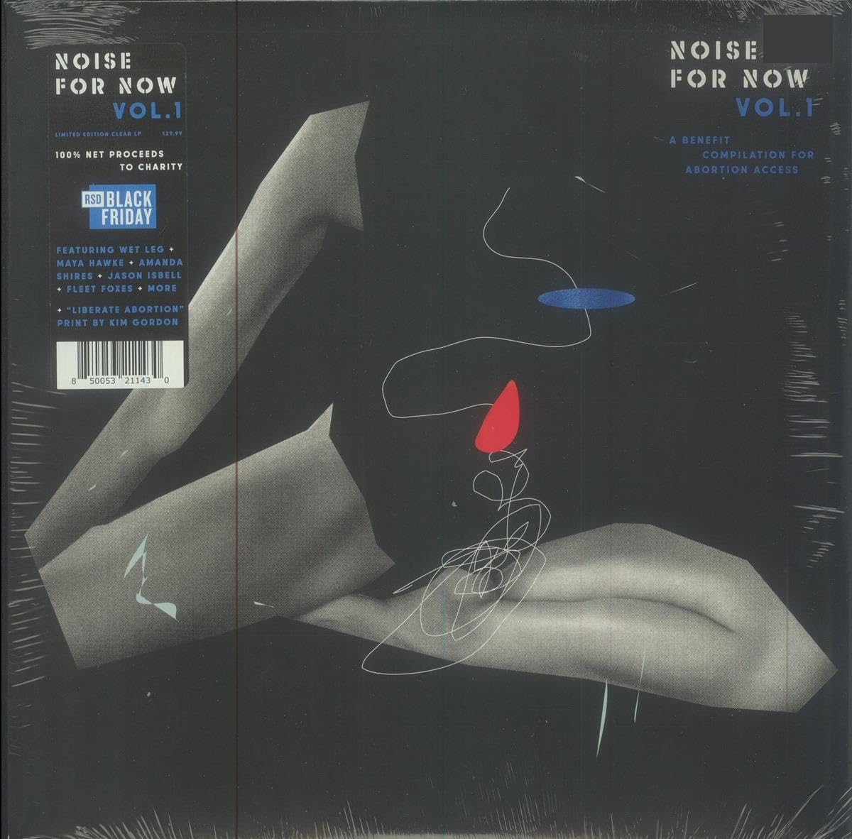 Noise for Now Vol. 1 LP clear vinyl LP (RSD BF 2024) featuring Wet Leg, Jason Isbell, Fleet Foxes, and more!