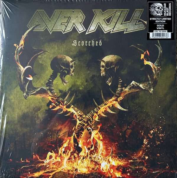 Overkill - Scorched LP record (gold vinyl)