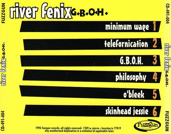 Riverfenix - G.B.O.H. CD