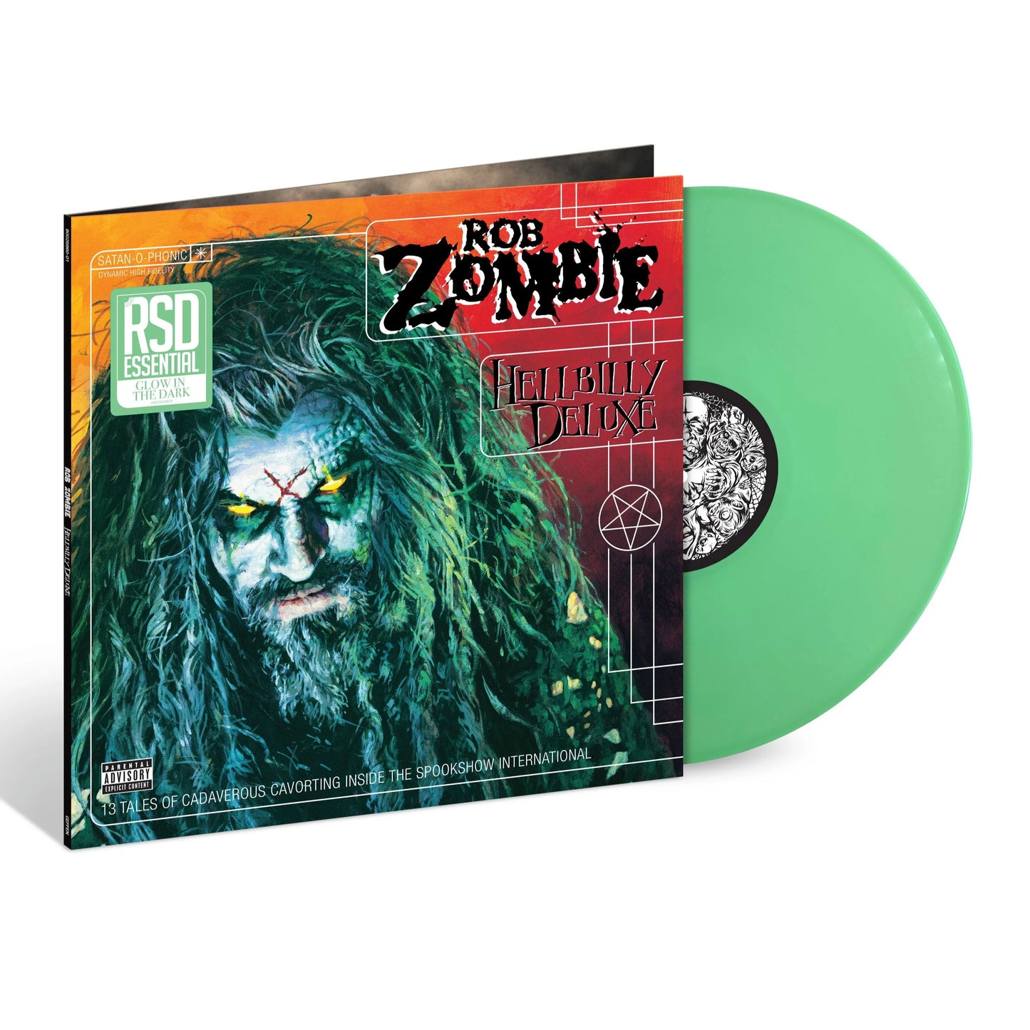 PREORDER (09/26/25): Rob Zombie - Hellbilly Deluxe LP record (glow in the dark colored vinyl)
