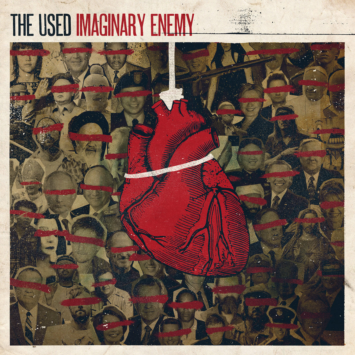 The Used - Imaginary Enemy LP record (orange/black/white vinyl)
