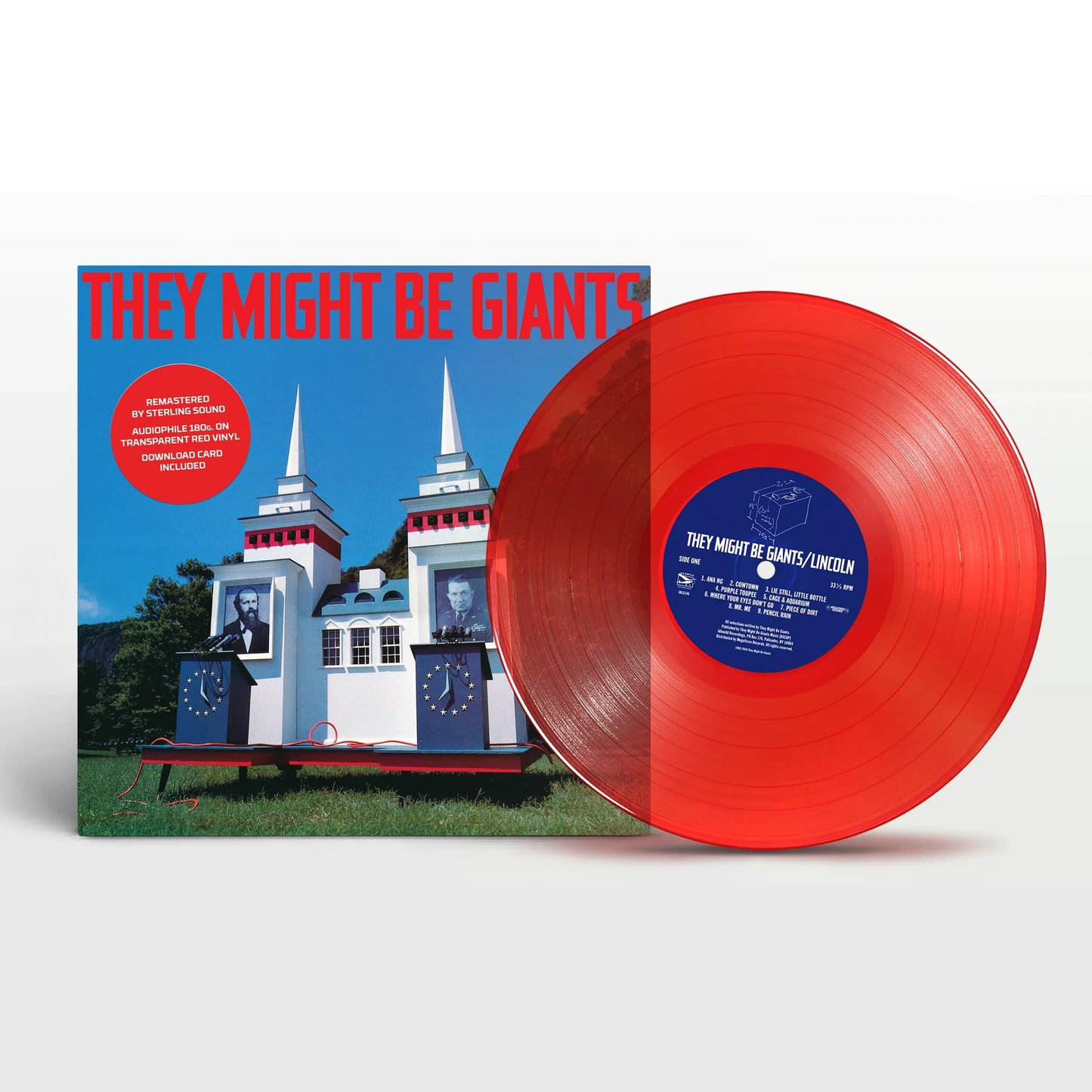 They Might Be Giants - Lincoln LP record (red vinyl)