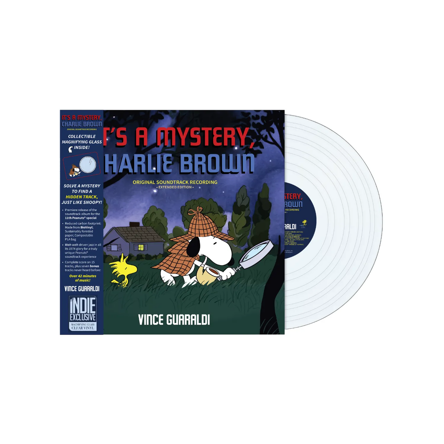 PREORDER (08/21/26): Vince Guaraldi - It's A Mystery, Charlie Brown LP record (clear vinyl)