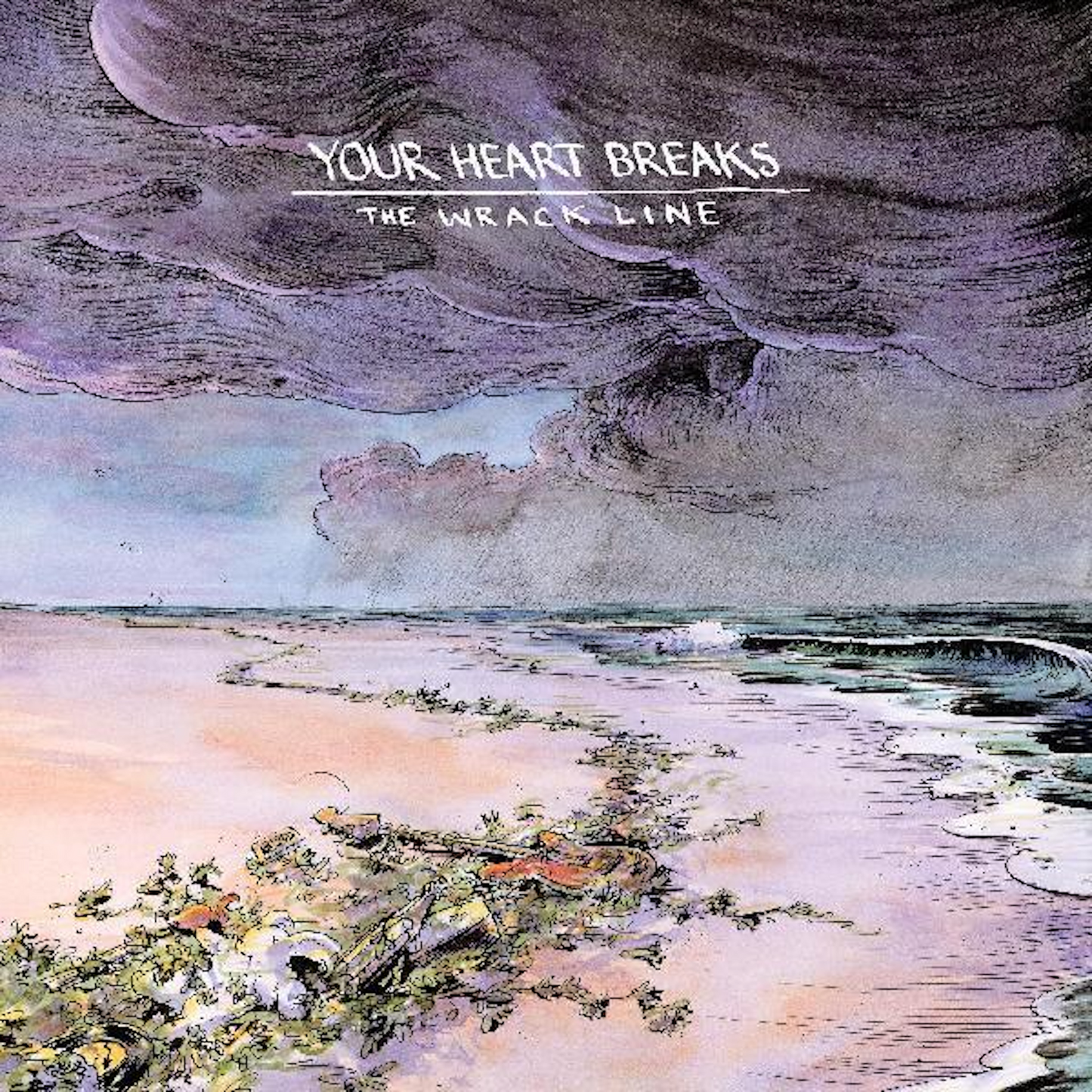 Your Heart Breaks - The Wrack Line LP record (purple/teal vinyl)