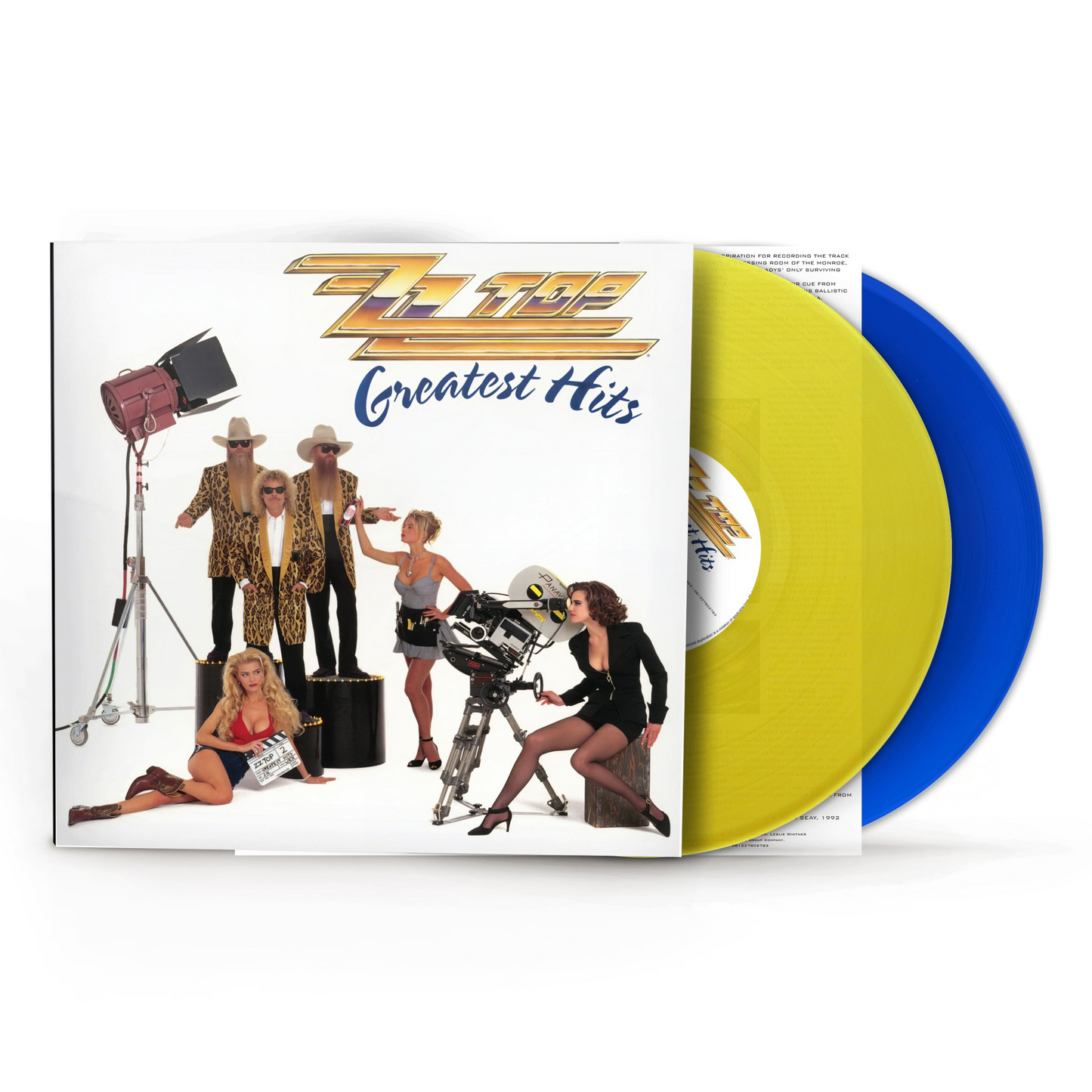 PREORDER (10/30/26): ZZ Top - Greatest Hits LP record (Rocktober 2026 reissue on yellow & blue vinyl)