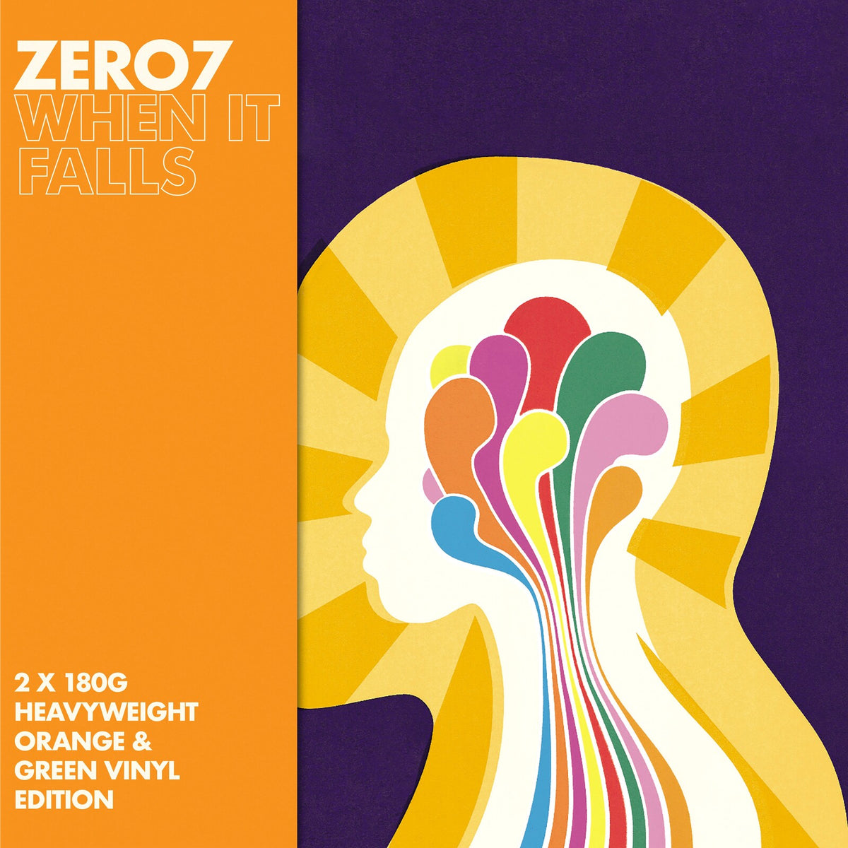 Zero 7 - When It Falls LP record (orange / green vinyl)