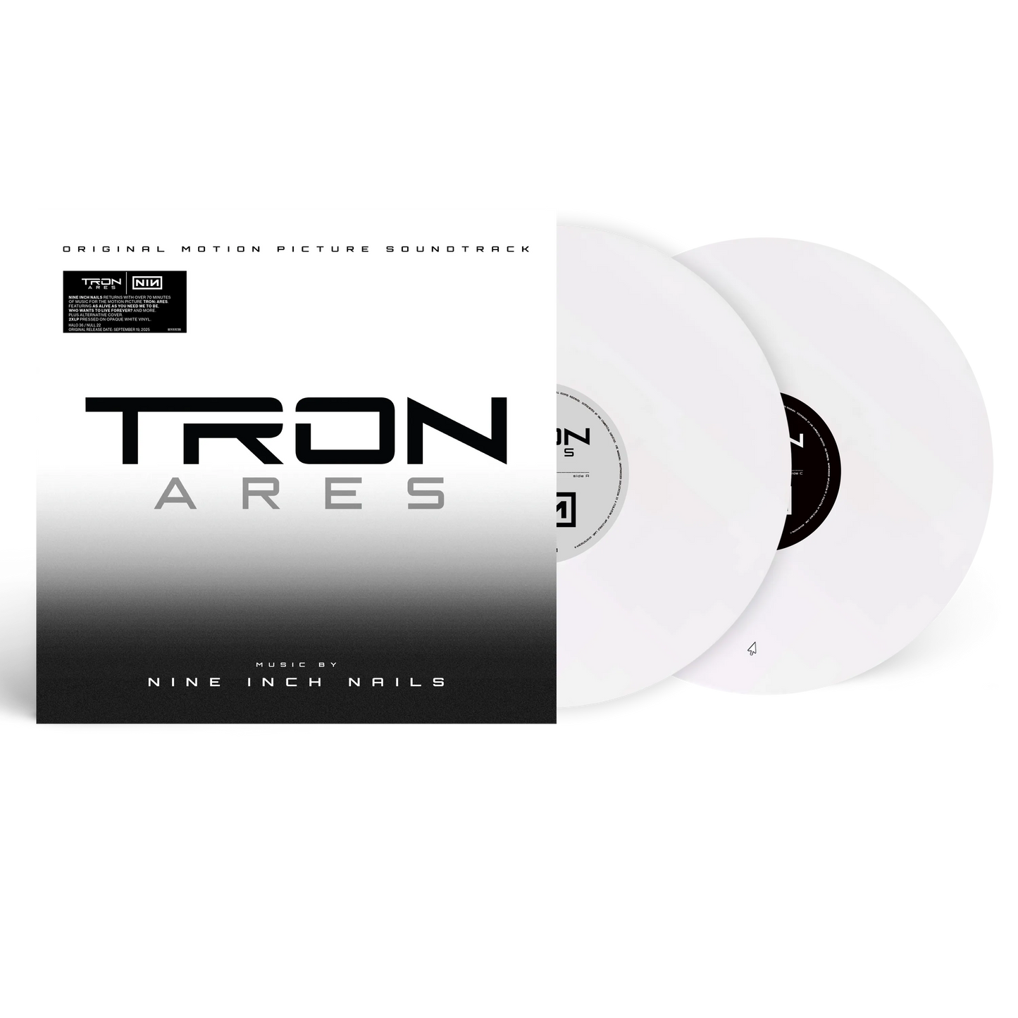nine inch nails - Tron: Ares soundtrack LP record (white vinyl)