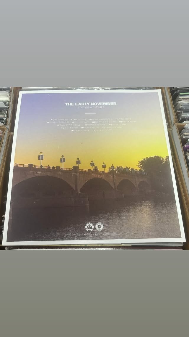 USED: The Early November - Fifteen Years 2xLP vinyl record DARK RED/DARK RED+CLEAR SPLATTER